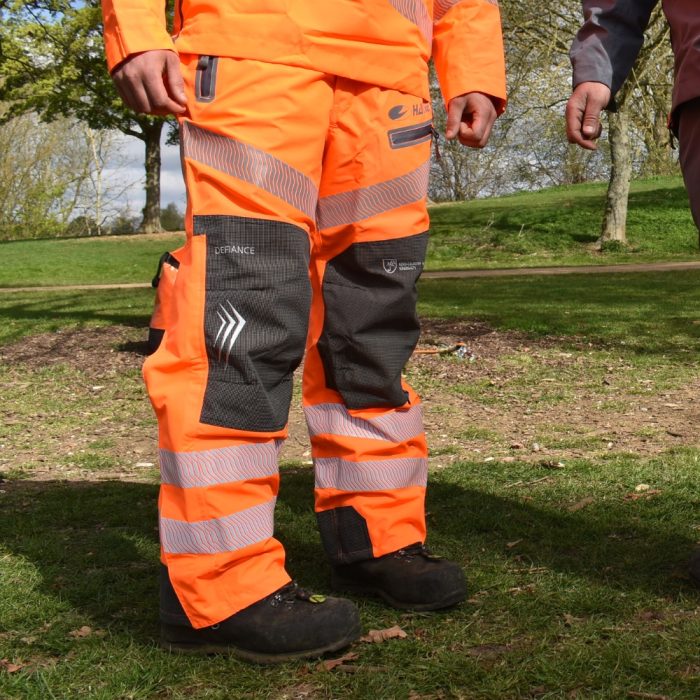 Harkie Defiance Waterproof Trousers, Hi-Vis Orange - Image 6