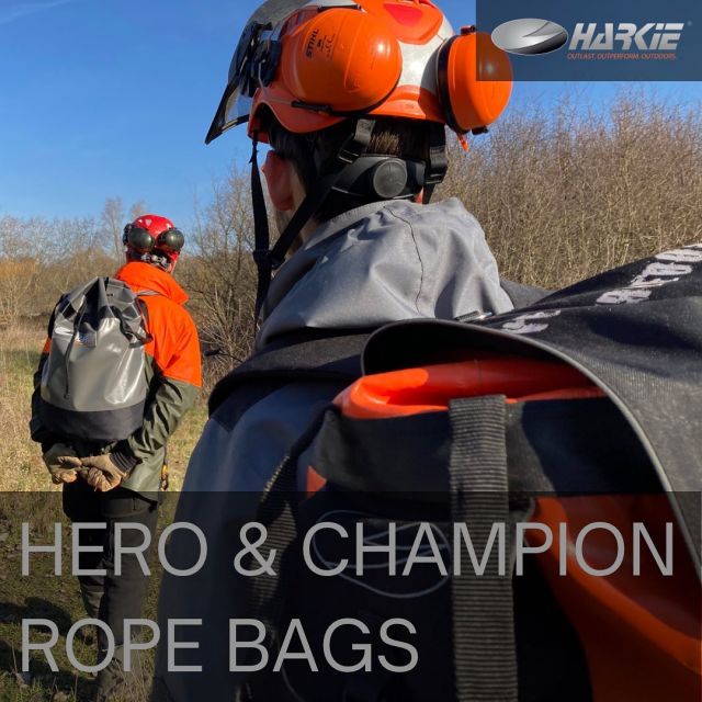 Whatever your requirement, we have a rope bag for you 😊  The Hero us available in three sizes; the Champion is available in two.  Both come in orange or metallic grey.  #harkie #harkieglobal #arborist #arboristsofinstagram #arboriculture#forestry #treesurgeon
#treesurgery #treeclimber #treecutting
#climbing #treecare #outdoorlifestyle
#arbgear #arblife #outdoorclothing #ropebag