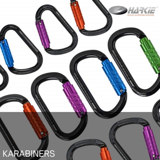 Let's compare HMS and Oval karabiners...  HMS (Pear-shaped) Karabiners:  HMS karabiners have a pear or "H" shape, with a wide top and narrow bottom.
Gate Opening: They usually have a large gate opening, making it easier to clip ropes, slings, or other gear.  Oval Karabiners:  Oval karabiners have an oval shape, with a symmetrical design. The symmetrical shape of Oval karabiners helps to keep gear in place and prevent shifting.  Ultimately, the choice between HMS and Oval karabiners depends on the specific application and personal preference. HMS karabiners are more versatile, while oval karabiners are popular for connecting gear.  Check out our range of both HMS and Oval karabiners, available in a choice of 4 vibrant colours. Also available in 4 packs of each design (HMS or Oval), containing an assortment of each colour.  Click the link in our bio for more information, or contact your local Harkie dealer.  #harkie #harkieglobal #karabiner #carabiner #arborist #arboristsofinstagram #arboriculture #forestry #treesurgeon #treesurgery #climbingarborist #arboristgear #treeclimber #treecutting #climbing #treecare #outdoorlifestyle #arbgear #arblife