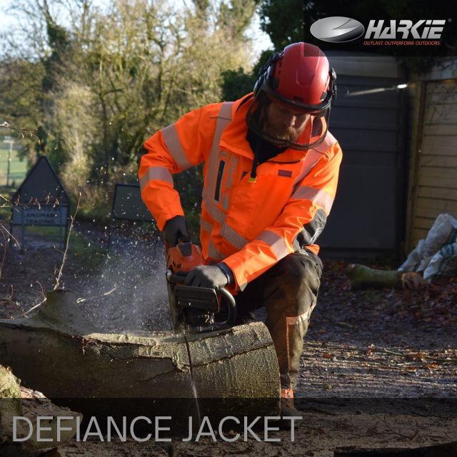 Get ready for autumn 🍂 with a DEFIANCE  💧Extremely waterproof 
☁️Extremely breathable 
👊Durable  🔗Browse through our collection by clicking on the link in our bio  #harkie #harkieglobal #rope #arblife #arboriculture #arbgear #climbing #treesurgeon #arboristsofinstagram #arborist #forestry #treeclimber #treesurgery #treecare #waterproof #waterproofclothing #ppe #outdoorclothing