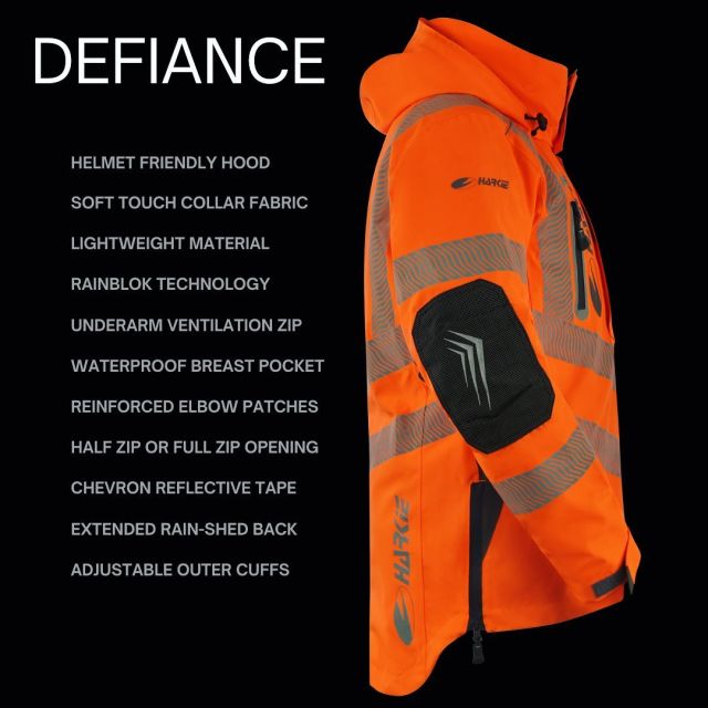 DEFIANCE key features  The latest and greatest smock from Harkie. Constructed from RainBlok ☔️ fabric, the DEFIANCE smock meets the highest possible standards for breathability and waterproofness.  Available in hi-vis orange or grey, in a smock or jacket.  🔗To browse through our selection click on the link in our bio  #harkie #harkieglobal #harkiesmock #rope #arblife #arboriculture #arbgear #climbing #treesurgeon #arboristsofinstagram #arborist #forestry #treeclimber #treesurgery #climbingarborist #arboristgear #treecare #waterproof #waterproofclothing #ppe #outdoorclothing