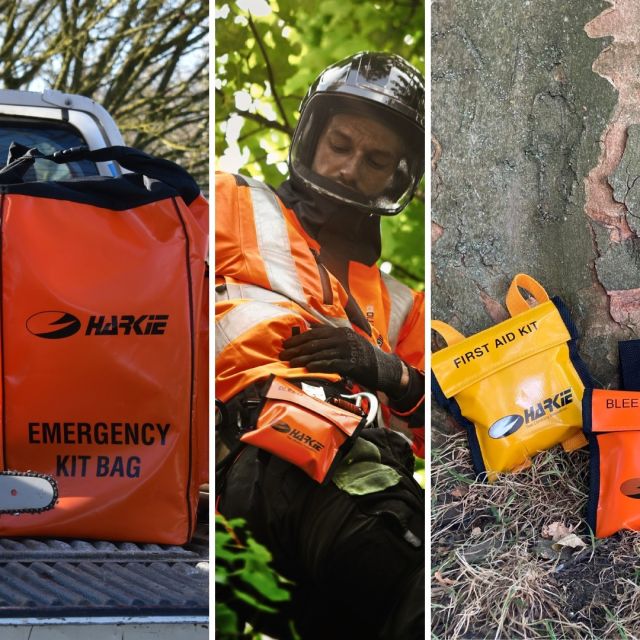 Have you seen our Health & Safety range?  HARKIE BLEED CONTROL KITS  Designed specifically for the arb industry to tackle major bleeds that are not managed by a personal first aid kit alone. An essential for any chainsaw user.  Our Bleed Control Kits are available in two different options - one comes with Celox z-fold gauze and the other comes with a Celox granules sachet.🩸  Both contain the following items:
-SWAT-T tourniquet
-Large wound dressing
-Vinyl disposable gloves
-Assorted fabric plasters
-Resuscitation aid  Supplied in a sturdy, water resistant pouch with adjustable straps to a harness or belt.  HARKIE PERSONAL FIRST AID KIT 🩹 
Supplied in a sturdy, water resistant pouch with adjustable straps to attach to a harness or belt, our personal first aid kits contain the following:
-No. 4 Ambulance dressing
-Resuscitation device
-2 x Alcohol-free wipes
-Fabric plasters
-Vinyl gloves
-Safety whistle
-First aid leaflet  EMERGENCY KITS
The Solution to keeping essential equipment together, clearly identified, and easily accessible in the event of an incident.🦺  The Harkie Emergency Kit is supplied in a large robust vinyl bag with a roll down top closure. Perfect for keeping on the vehicle if nearby, otherwise the adjustable shoulder straps allow the bag to be easily transported to the work site.  The kit contains:
-20litre Spill Kit for oil and fuel
-2kg ABC fire extinguisher
-10 man first aid kit  Also available as a bag only.  🔗 For more information hit the link in our bio.  #harkie #harkieglobal #arborist #arboristsofinstagram #arboriculture #forestry #treesurgeon #treesurgery #climbingarborist #arboristgear #climbing #treecare #arbgear #arblife #outdoorclothing #healthandsafety
