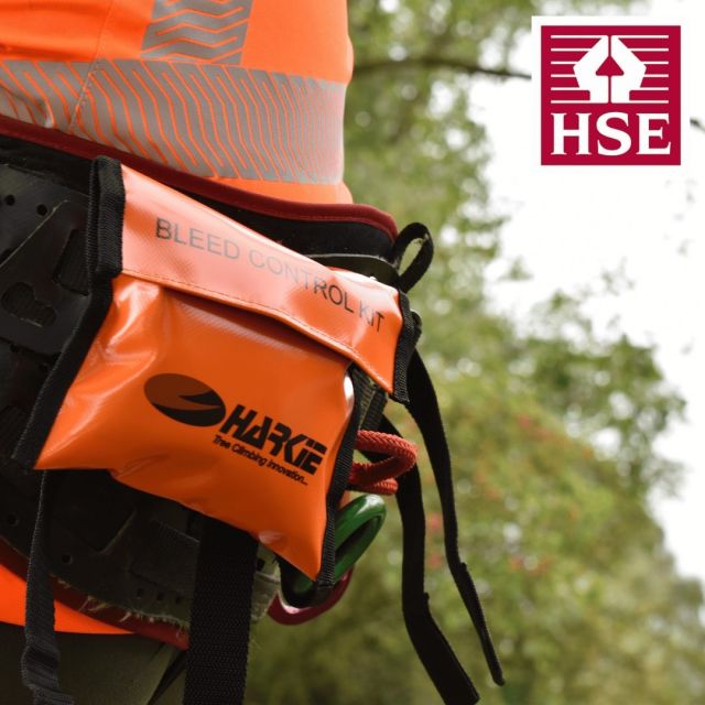 Do you have a Bleed Control Kit? 🩸  HSE now recommends that chainsaw operatives carry a Bleed Control Kit, containing a tourniquet and haemostat product, as it is more suited to the risks associated with chainsaw use than a personal first aid kit alone.  Tough little pouches, compact enough for any climber to wear on a harness, the Harkie Bleed Control Kit meets HSE recommendations and is specifically designed and built for arborists.  🔗 Find out more by hitting the link in our bio.  #harkie #harkieglobal #bleedcontrolkit #arborist #arboristsofinstagram #arboriculture #forestry #treesurgeon #treesurgery #treeclimber #treecutting #climbing #treecare #arbgear #arblife
