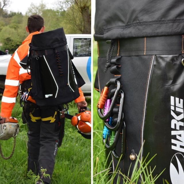 Looking for a new rope bag that makes life much easier, stands the test of time AND looks good? 🤩  Give the SENTRY a go. You won’t regret it.  Available in medium & large, orange or black. 🧡🖤  🔗 Hit the link to find out more.  #harkie #harkieglobal #rope #arblife #arboriculture #arbgear #climbing #treesurgeon #arboristsofinstagram #arborist #forestry #treeclimber #treesurgery #treecare #waterproof #waterproofclothing #ppe #outdoorclothing #treeremoval #treepeople #outdoorlifestyle