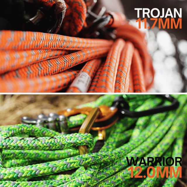 Looking for a new climbing line?  Give the Trojan 11.7mm or the Warrior 12.0mm a go. Both ropes are durable, versatile & work well with other all common devices. 👌  🔗 Compare the features of both ropes by hitting the link in our bio  #harkie #harkieglobal #rope #arblife #arboriculture #arbgear #climbing #treesurgeon #arboristsofinstagram #arborist #forestry #treesurgery #climbingarborist #arboristgear
