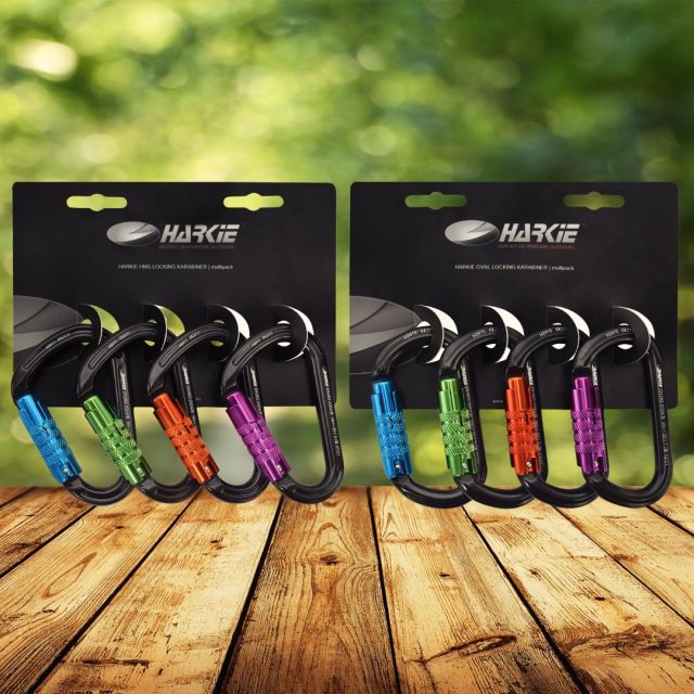 Our vibrant karabiners come in handy 4-packs, oval or HMS.  🧡💜💙💚  🔗 Grab a pack today by hitting the link in our bio  #harkie #harkieglobal #rope #arblife #arboriculture #arbgear #climbing #treesurgeon #arboristsofinstagram #arborist #forestry #treeclimber #treesurgery #treecare #treeremoval #treepeople #outdoorlifestyle