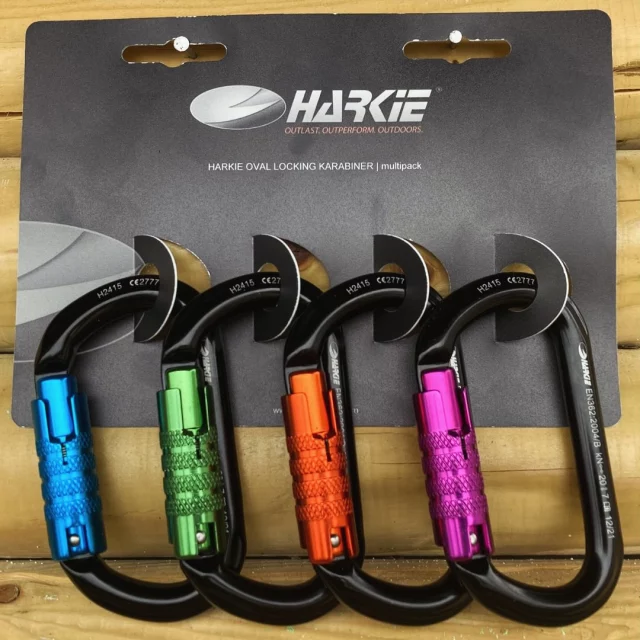 These 4-packs of Harkie karabiners are perfect for colour coding ops 🧡💙💚💜

Available in oval or HMS

🔗 Hit the link in our bio for more information 

#harkie #harkieglobal #karabiner #carabiner #arblife #arboriculture #arbgear #climbing #treesurgeon #arboristsofinstagram #arborist #forestry #treesurgery #climbingarborist #arboristgear